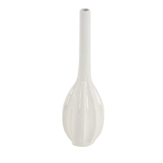 CosmoLiving by Cosmopolitan White Stoneware Modern Vase Set